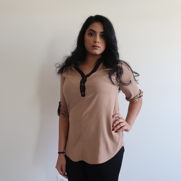 Tan Blouse - Picture 2 of 2